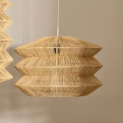 Clearance Kave Home Lampenkap Dakit Rotan, 60cm