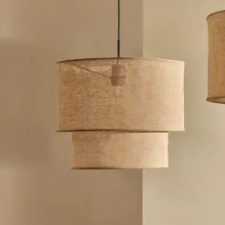 Sale Kave Home Lampenkap Mariela Linnen, kleur Beige