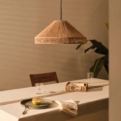 Sale Kave Home Lampenkap Pontos Jute, Ø45cm, kleur Naturel