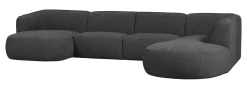 Discount WOOOD Lounge U-Bank Polly Rechts, 353cm, Woven