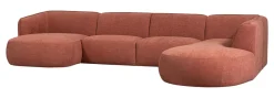 Discount WOOOD Lounge U-Bank Polly Rechts, 353cm, Woven