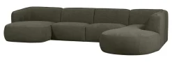 Discount WOOOD Lounge U-Bank Polly Rechts, 353cm, Woven