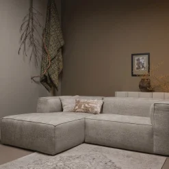 Sale WOOOD Loungebank Bean Grove Melange, kleur Travertin