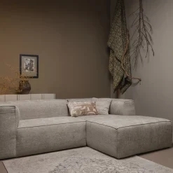 Sale WOOOD Loungebank Bean Grove Melange, kleur Travertin