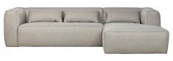 Online WOOOD Loungebank Bean Melange, kleur Lichtgrijs