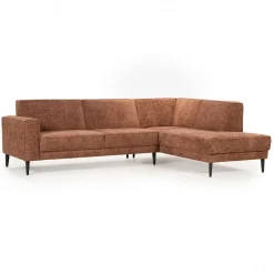 Clearance SEVN Loungebank Fleur Venga stof, kleur Hazel