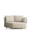 Best Kave Home Loungebank Osani Ronde module, kleur Ecru/Taupe