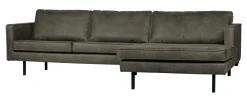Outlet WOOOD Loungebank Rodeo Rechts, Eco Leder