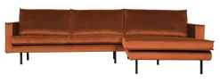 Best WOOOD Loungebank Rodeo Rechts, Velvet