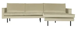Best WOOOD Loungebank Rodeo Rechts, Velvet