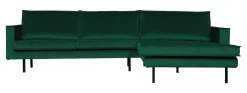 Best WOOOD Loungebank Rodeo Rechts, Velvet