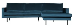 Best WOOOD Loungebank Rodeo Rechts, Velvet
