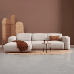 PEPP Interiors Loungebank Soul 280cm, Chenille, kleur Naturel