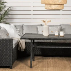 Nohr Loungeset Charnell kleur Grijs/ Zwart
