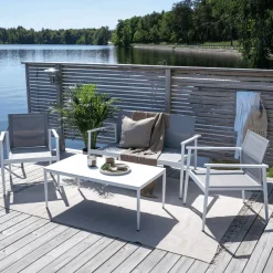 Outlet Nohr Loungeset Erikka Met bank, 2 loungestoelen en tafel
