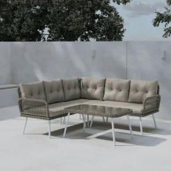 Outlet Nohr Loungeset Maxfield Met hoekbank en tafel, kleur Beige