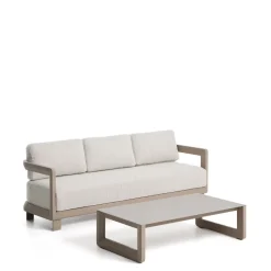 Online Kave Home Loungeset Nerano Met 3-zitsbank en lage tafel