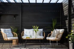 Outlet Nohr Loungeset Samantah Met bank, 2 stoelen en tafel Grijs