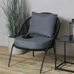 Hot Nohr Loungestoel Karlene Geweven touw