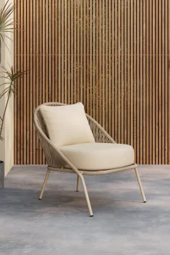 Hot Nohr Loungestoel Karlene Geweven touw