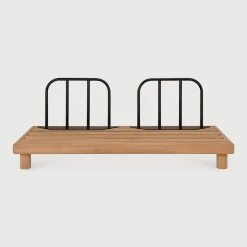 Hot Ethnicraft Modulaire Loungebank Monocle 2-zits, Teakhout Naturel