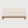 Sale Ethnicraft Modulaire Loungebank Monocle 2-zits, Teakhout