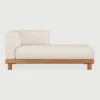 Best Ethnicraft Modulaire Loungebank Monocle Lounge met Arm Links, Teakhout