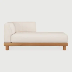 Best Ethnicraft Modulaire Loungebank Monocle Lounge met Arm Links, Teakhout