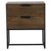 Clearance Light & Living Nachtkastje Meave, hout donker bruin