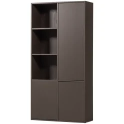Clearance WOOOD Opbergkast Meggy 215 x 108, kleur Midden Bruin