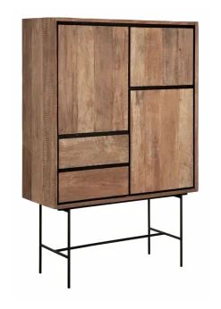 Best DTP Home Opbergkast Metropole Teakhout, 150 x 100cm Naturel