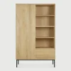Ethnicraft Opbergkast Whitebird Gevernist Eikenhout, 178 x 110cm