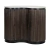 New Richmond Interiors Organische Bartafel Mayfield Metaal en Marmer, 120 x 75cm
