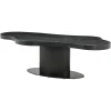 Best Richmond Interiors Organische Eettafel Bogor Eiken, kleur Dark Coffee