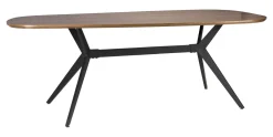 Outlet ZILT Organische Eettafel Lissete MDF, 180 x 90cm
