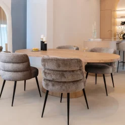 Best Richmond Interiors Organische Eettafel Riva Eikenhout, 230 x 110cm