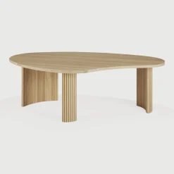 Online Ethnicraft Organische Salontafel Boomerang Hout, 126 x 74cm