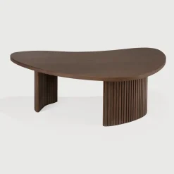 Clearance Ethnicraft Organische Salontafel Boomerang Hout, 90 x 61cm