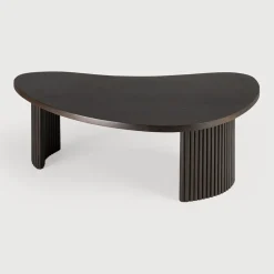 Clearance Ethnicraft Organische Salontafel Boomerang Hout, 90 x 61cm