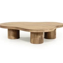 Outlet Eleonora Organische Salontafel Charlie Mangohout, 130 x 100cm