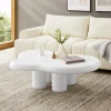 Artistiq Living Organische Salontafel Coleen 123 x 89cm, kleur wit