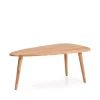 New Kave Home Organische Salontafel Duvani Acaciahout, 110 x 60cm