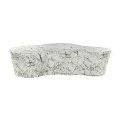 Sale Richmond Interiors Organische Salontafel Rockyard Faux Marmer, 127 x 122cm Wit