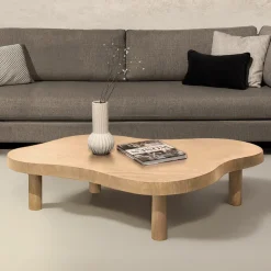 Best Livingfurn Organische Salontafel Tobago Eiken, 135 x 82cm