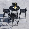 Best Nohr Outdoor Barset Larrisa Acaciahout, kleur Zwart