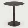 New Ethnicraft Outdoor Bistrotafel Blend 70cm, kleur Dark Bronze