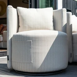Outlet Richmond Interiors Outdoor Draaibare Eetkamerstoel Marlin kleur Beige