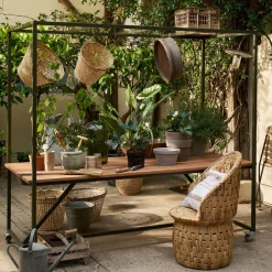vtwonen Outdoor Eettafel Blue Sky Met decoframe, 220 x 97cm