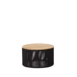 New Kave Home Outdoor Salontafel Dandara Acaciahout en touw, 70cm