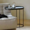 Sale Ethnicraft Ovale Bijzettafel Tray Gelakt Hout, 69 x 33cm